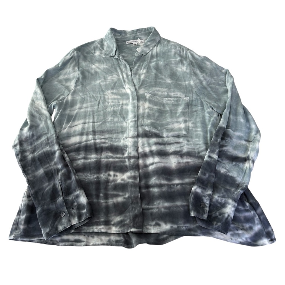 Young Fabulous & Broke Susan Tie Dye Button Up Blouse Size Medium